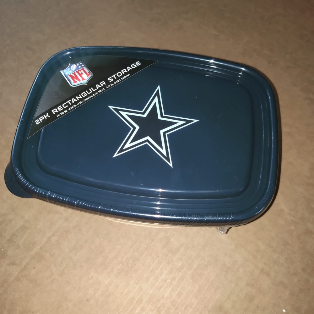 Dallas Cowboys 2pk Rectangular Container set
